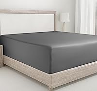 Vista 11 de California Design Den - Sábana bajera ajustable individual XL, suave de 400 hilos, 100 % algodón, sábanas refrescantes con bolsillo profundo