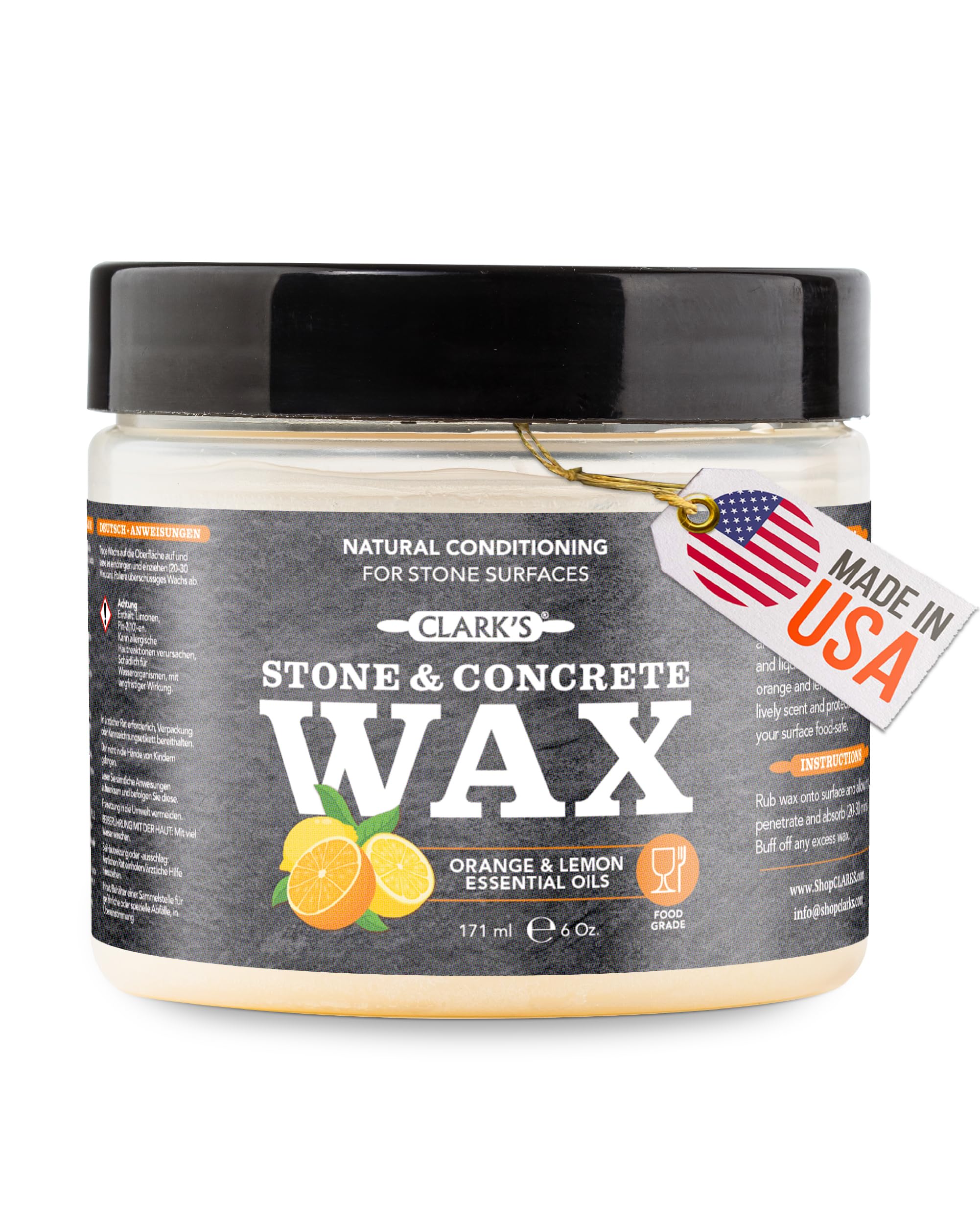 Soapstone Slate and Concrete Wax (6oz)