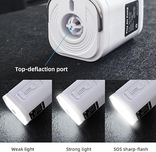 Miniatura 3 de Bomba de aire para inflables, bomba de aire portátil, inflador eléctrico recargable con 5 boquillas para colchones inflables, anillos de natación