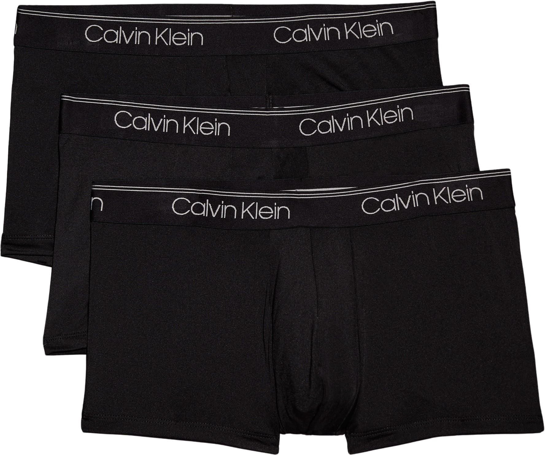 Calvin Klein Pack de 3 Calzoncillos Bóxer para Hombre Low Rise Trunk Algodón Elástico