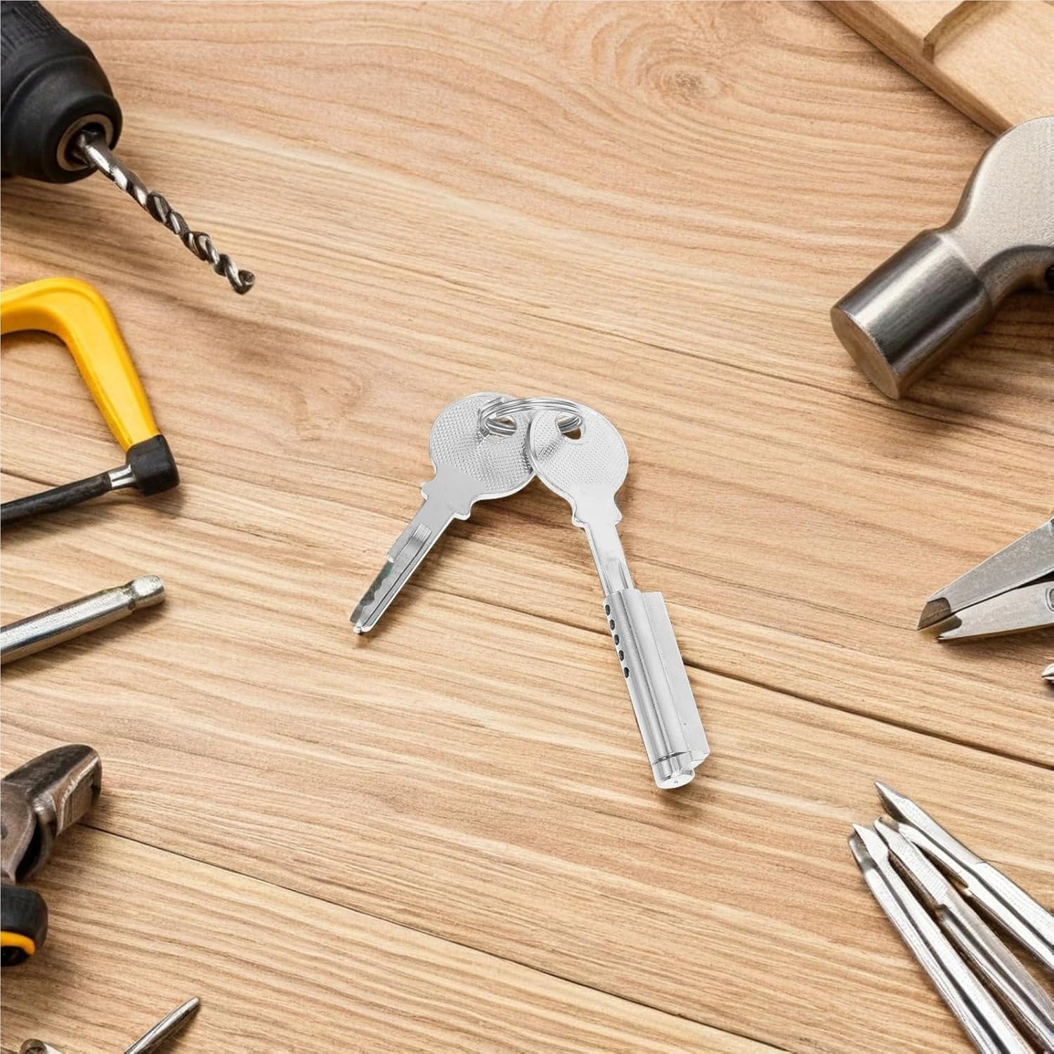 Heavy Duty Freezer Door Lock Cylinder 35mm with 2 Keys, Lock for Refrigerator and Glass Cabinet Doors