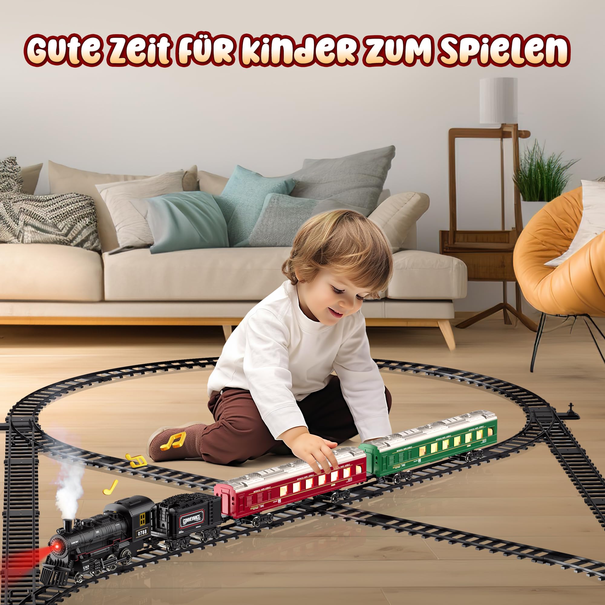 Hot Bee Set De Tren Navideño para Debajo del árbol, Sets De Trenes Recargables De Aleación, Vía De Tren De Juguete, Juguete para Niños, Regalo para Adultos, Niños Y Hombres
