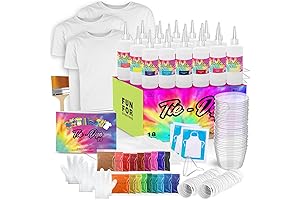 CraftBud Tie Dye Kit for Kids and Adults: 200+ DIY Supplies