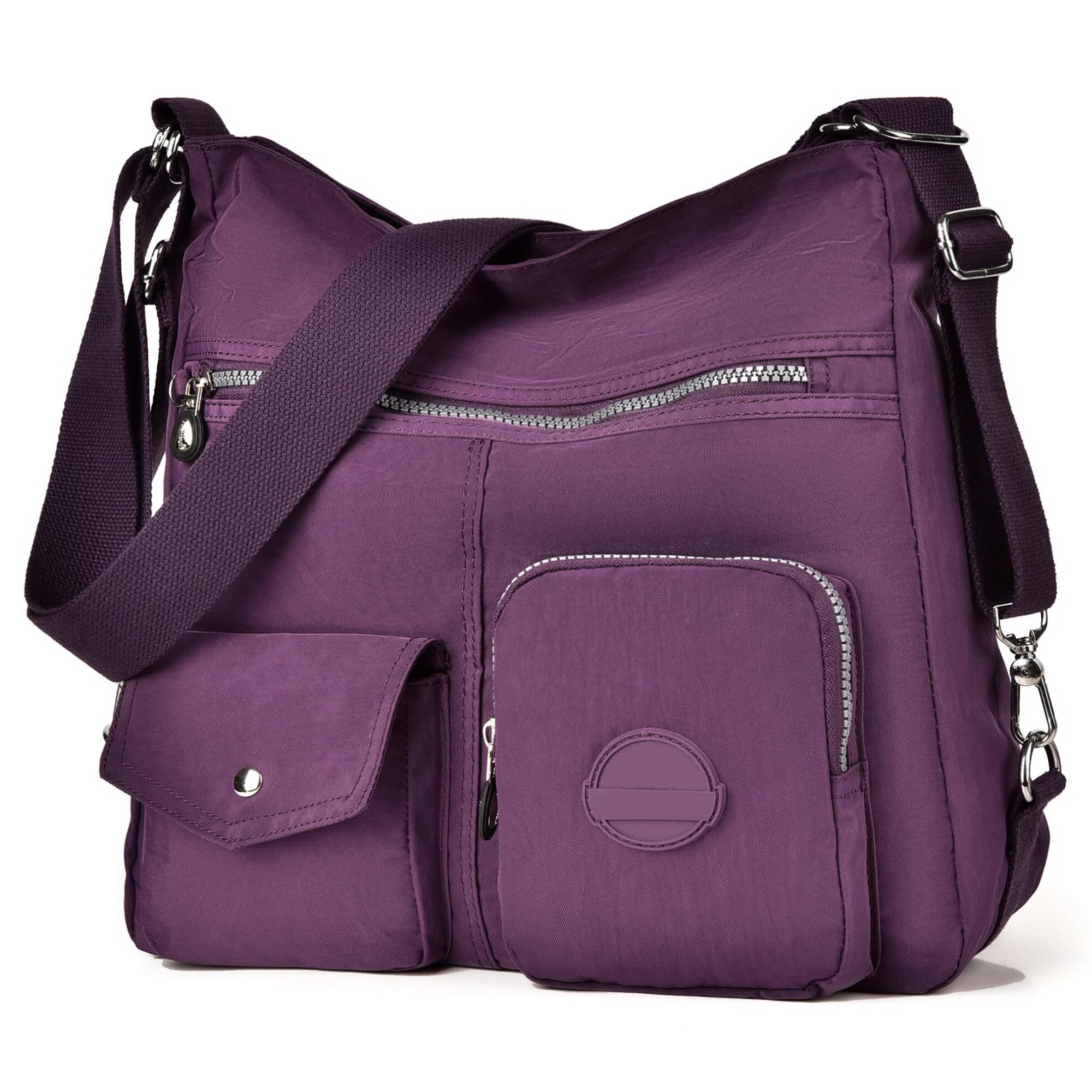 Multipurpose Hobo Purse for Women with Antitheft RFID, Waterproof Nylon Crossbody Bag Shoulder Handbag, Convertible Backpack