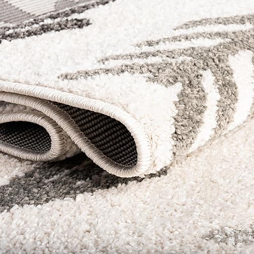 Miniatura 8 de Unique Loom - Tapete con diseño abstracto, informal, moderno y contemporáneo de la colección otoñal, redondo de 3 pies 3 pulgadas, diseño de flechas