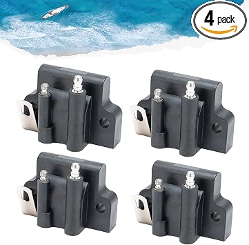 Outboard Ignition Coils 582508 18-5179 183-2508 Fits for 1985-2005 Evinrude 4HP 25HP 40HP 85HP 110HP 125HP 225HP 300HP Engine4 Pieces, ZZYR