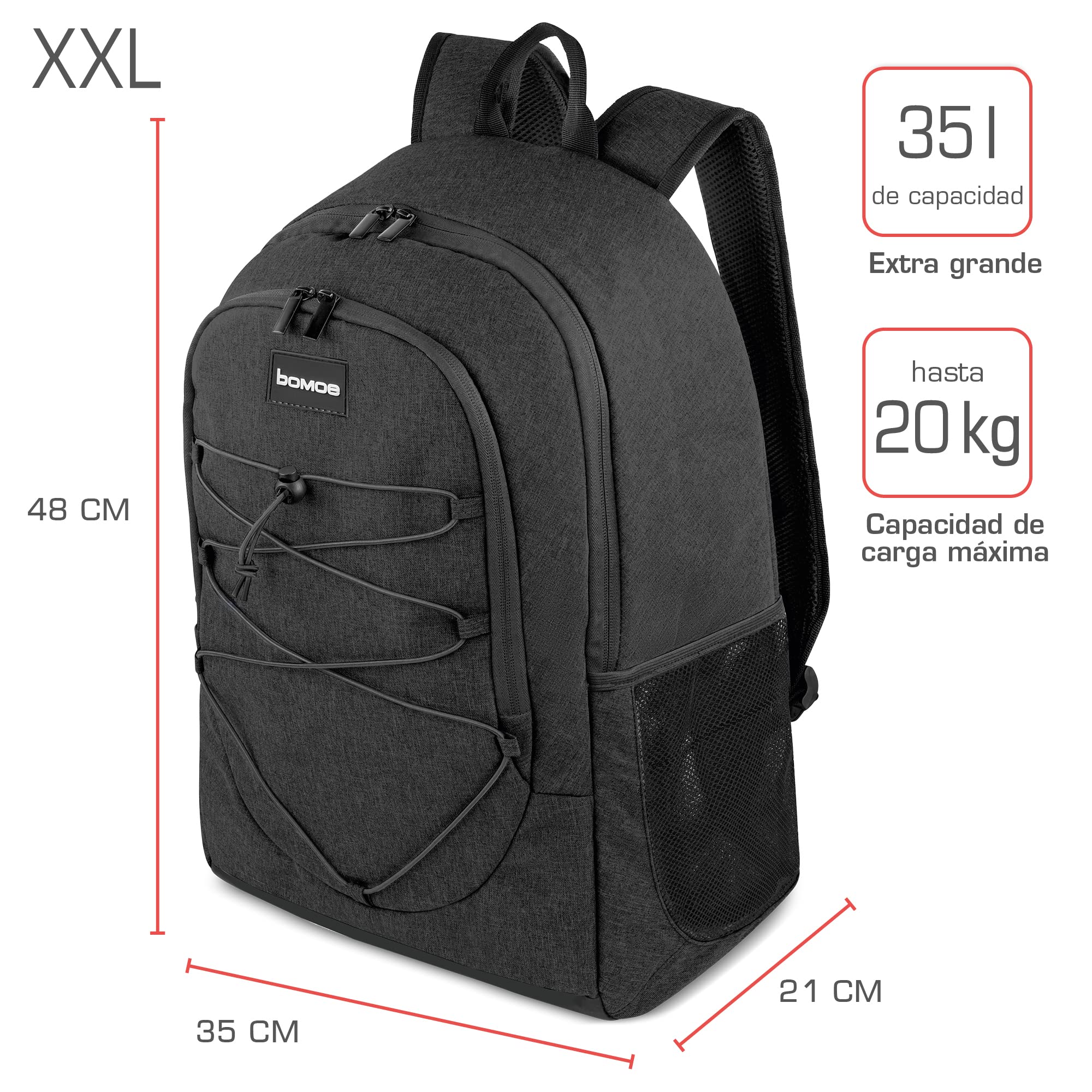 bomoe mochila refrigerante 25l/35l - mochila exterior 16h función refrigerante - mochila de playa, muchos bolsillos - mochila refrigerante aislada - bolsa refrigerante mochila antracita - Gris y antracita IceBreezer