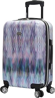 Steve Madden 20 Inch Carry On Luggage Collection - Scratch Resistant (ABS + PC) Hardside Suitcase - Designer Lightweight B...