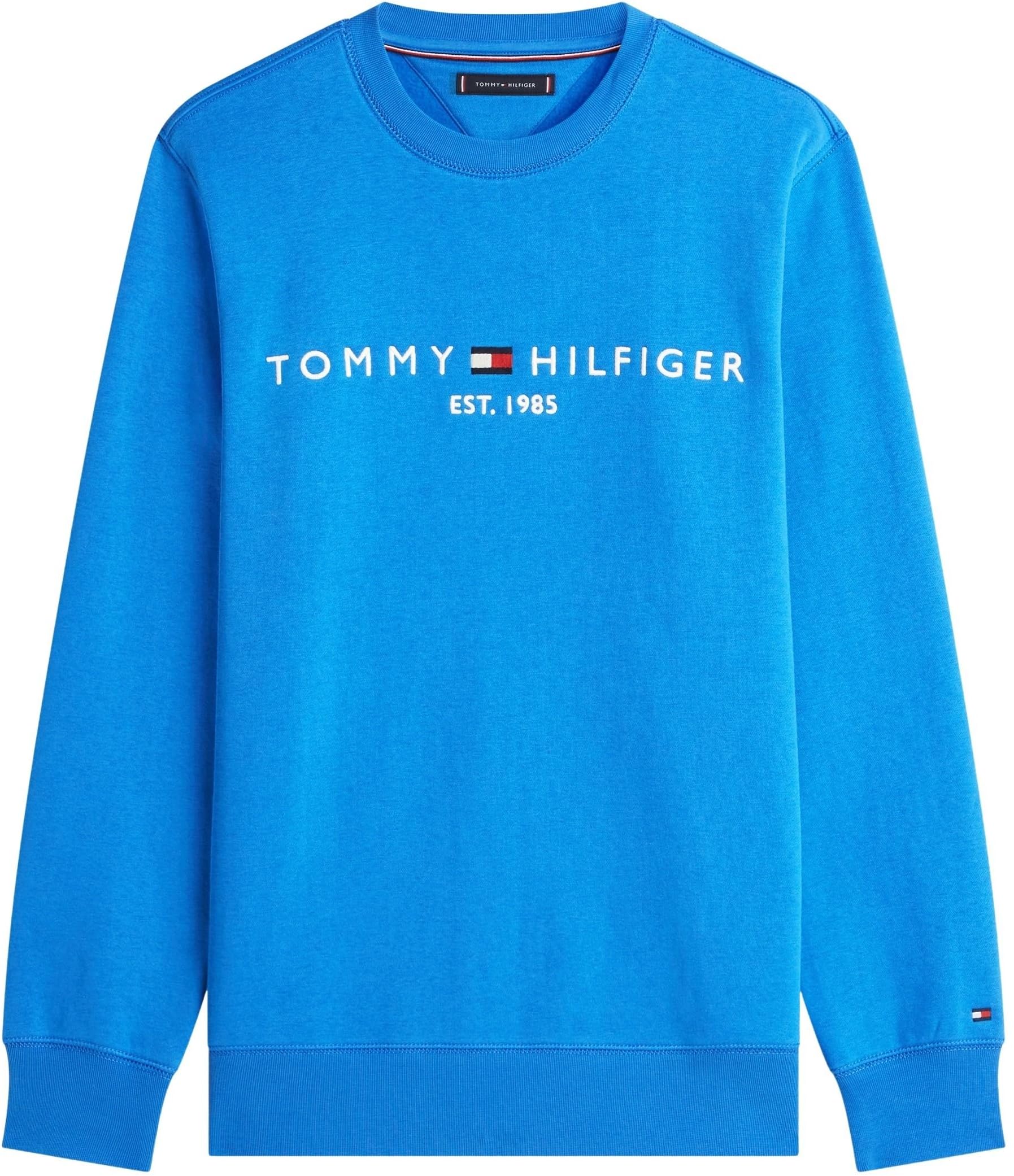 Tommy Hilfiger Sudadera Hombre Tommy Logo sin Capucha, Azul (Blue Orbit), XXL