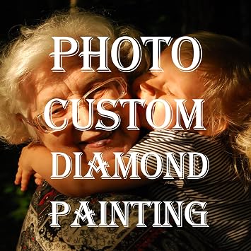 hadefa Custom Diamond-Painting Kits for Adults 5D DIY Personalized Diamond Art Photo Custom Your Own Picture-Any Size
