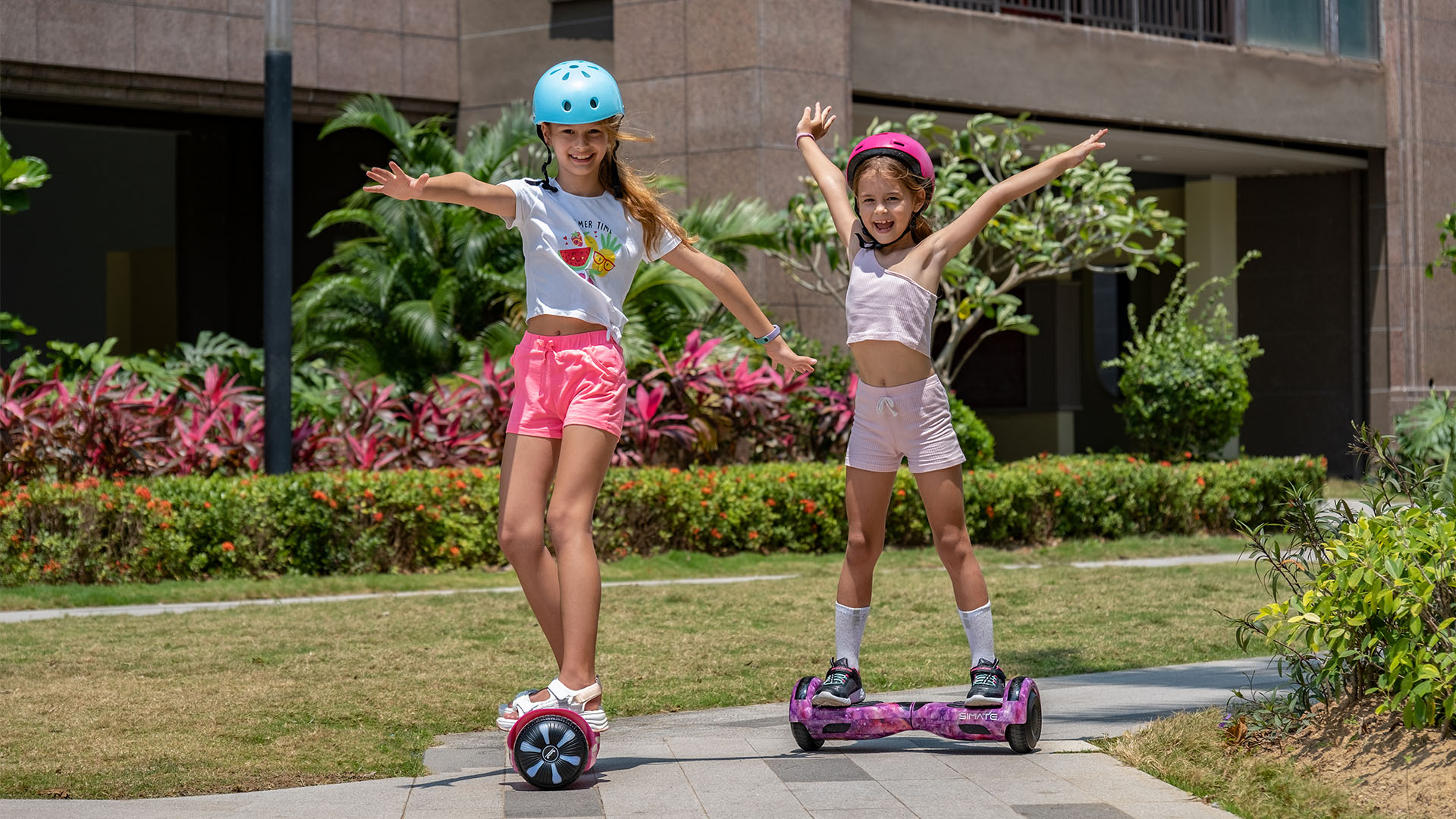 Image of SIMATE 6.5 inch Scooter, Bluetooth Music Speaker and LED Light, Top 8.5mph & 8.5 Miles Range Power by Dual 250W Motor, Gifts for Kids Adults Boys, for All Ages