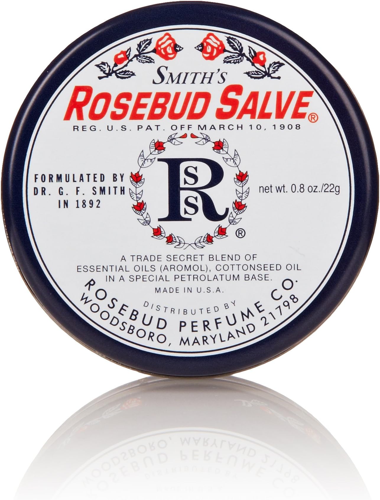 ROSEBUD PERFUME Salve Tin, 0.8 Oz