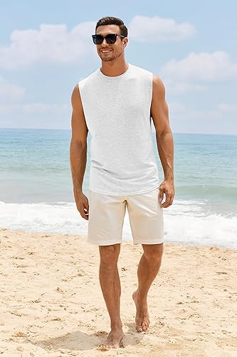 Miniatura 3 de Camisas de entrenamiento para hombre, camisetas de entrenamiento perfectas para culturismo, camisetas sin mangas para gimnasio