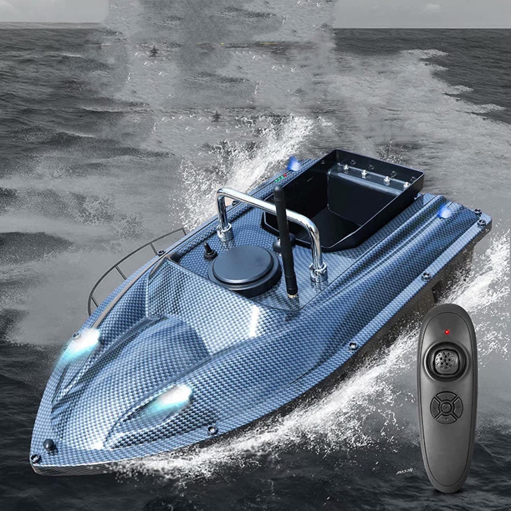 Bateau fish finder télécommandé 500m à écho-sondeur pour guidage de précision