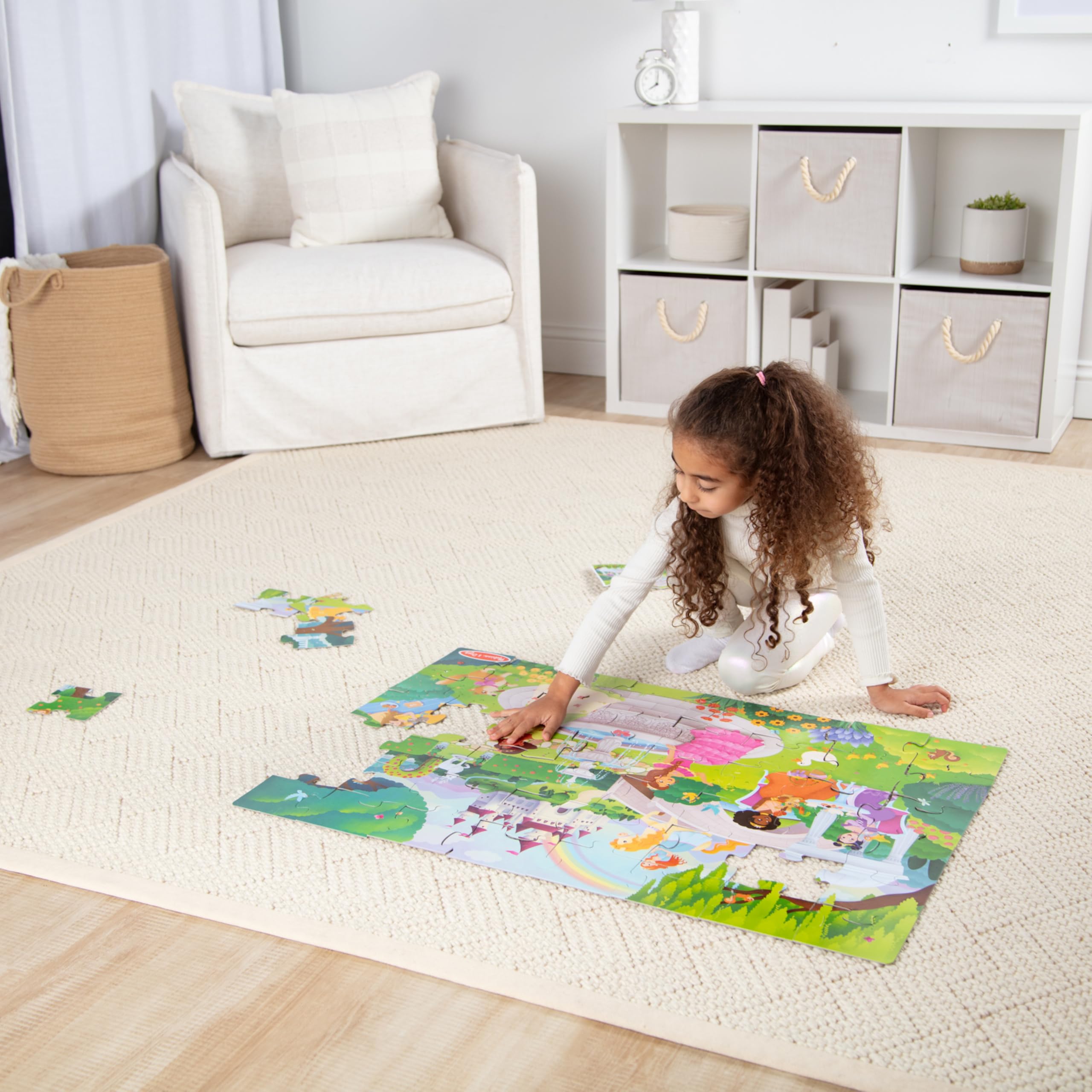 Melissa & Doug Neu! Fairy Tale Castle Bodenpuzzle 48 Teile