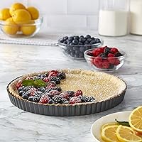 Vista 5 de Sartén antiadherente para quiche, 11 pulgadas, gris