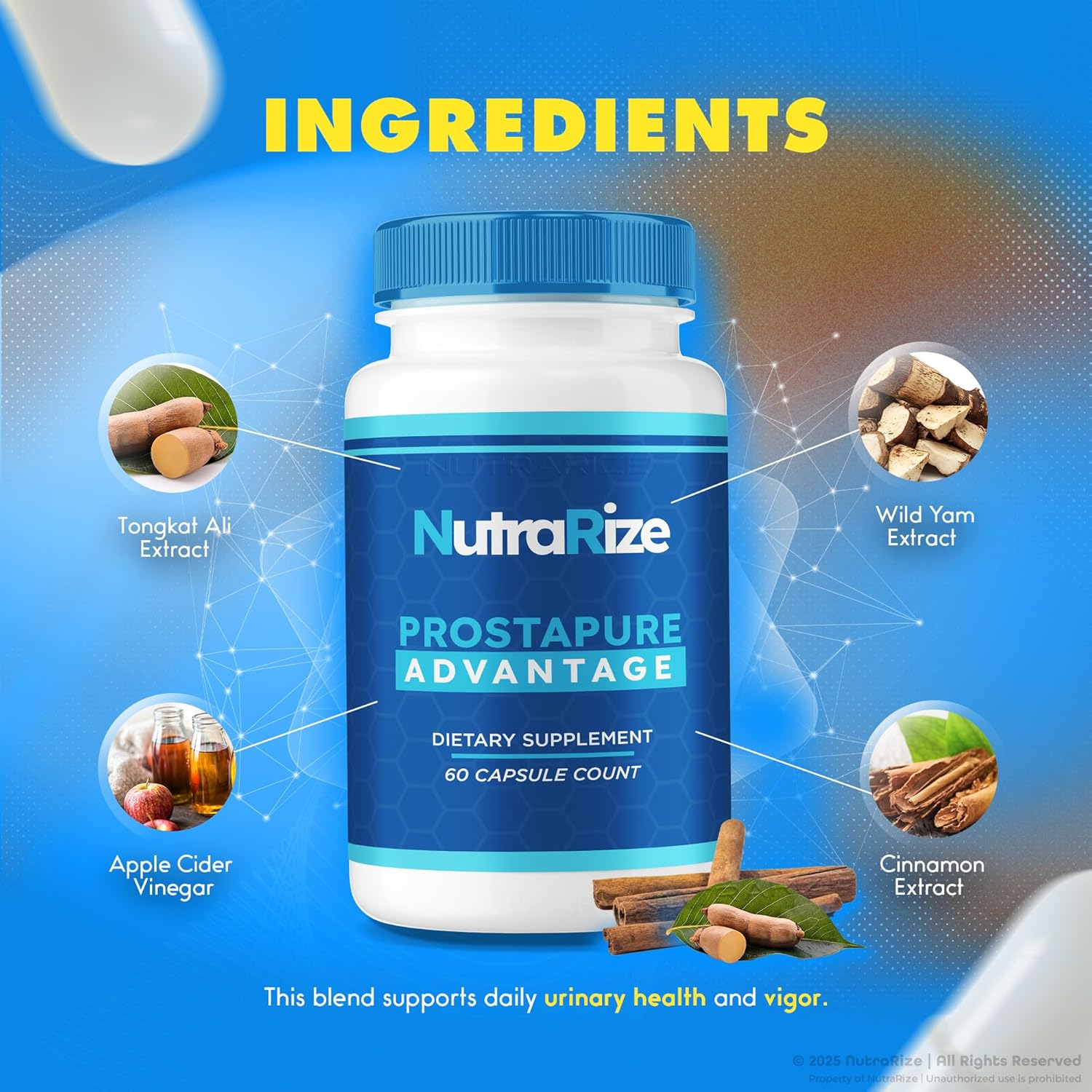 (3 Pack) Prostapure Capsules, Prostapure Advantage Prostate Supplement, Official All-Natural Advanced Formula, Maximum Strength Pills to Support Overall Health, Prosta Pure Reviews (180 Capsules)