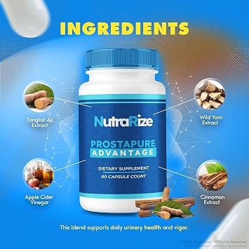 (5 Pack) Prostapure Capsules, Prostapure Advantage Prostate Supplement, Official All-Natural Advanced Formula, Maximum Strength Pills to Support Overall Health, Prosta Pure Reviews (300 Capsules)