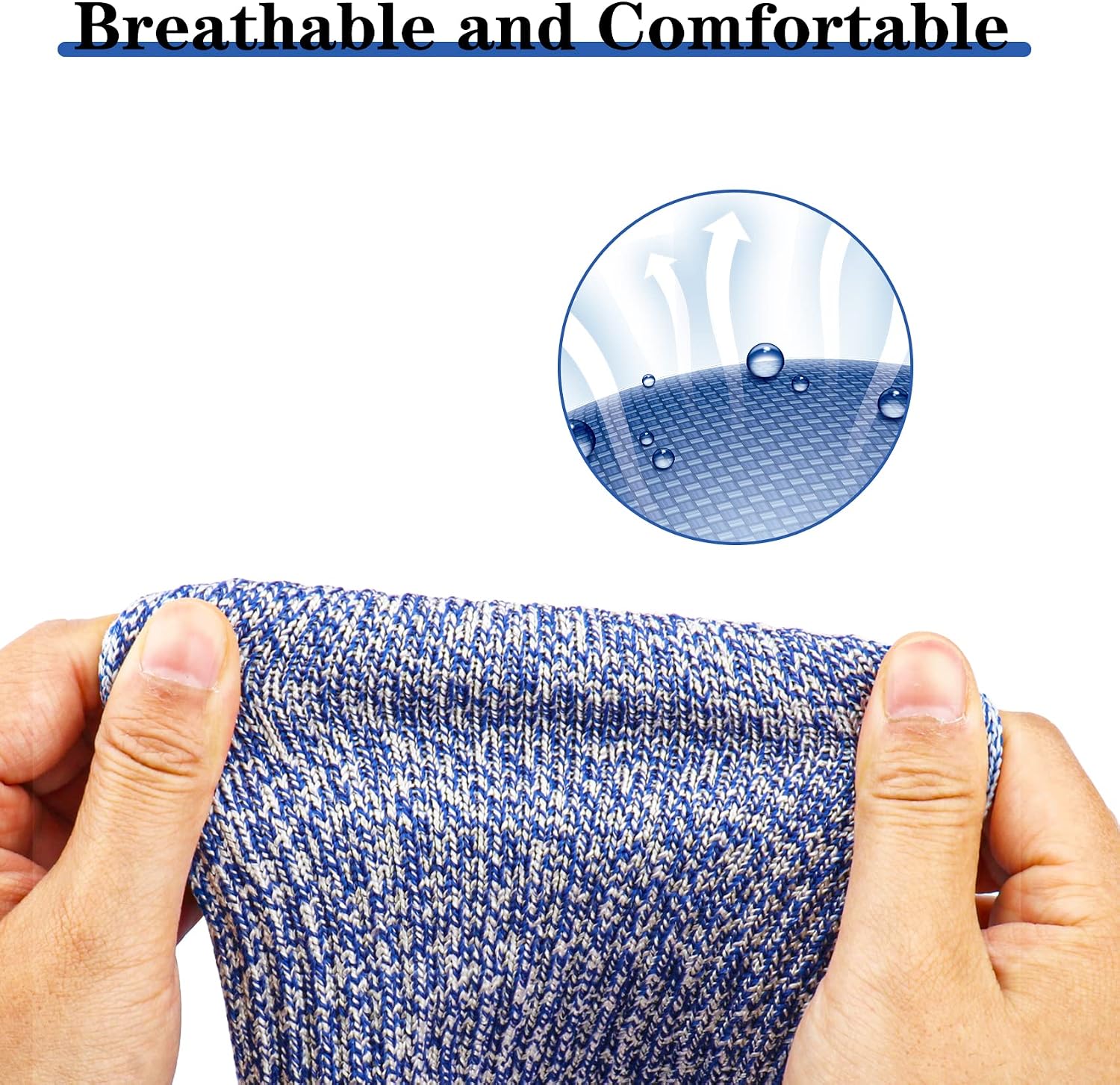 6 Pairs Arm Protective Sleeves Level 5 Cut Resistant Protection Sleeve 31CM Unisex Anti Abrasion Anti Scratches Anti-bite for Arm Garden Kitchen Work Protection Safety