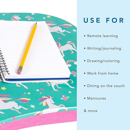Miniatura 4 de LapGear MyStyle - Escritorio de regazo portátil con almohadilla - Unicornio - Se adapta a laptops de hasta 15.6 pulgadas - Número de estilo 45357