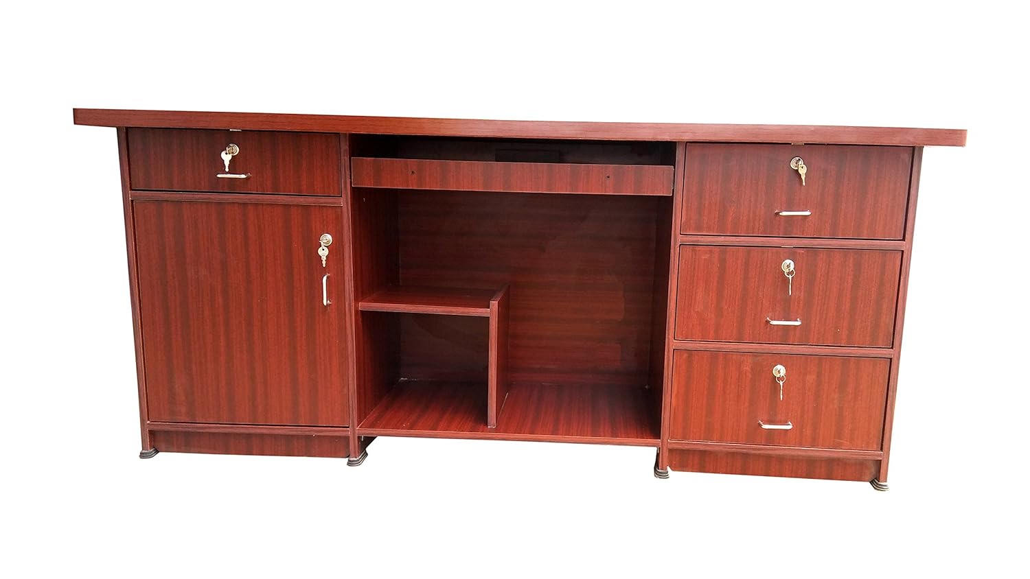 Generic Hudson Mark Wooden Finish Office Executive Table (5 Feet Length) in Rosewood Color