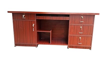 Generic Hudson Mark Wooden Finish Office Executive Table (5 Feet Length) in Rosewood Color