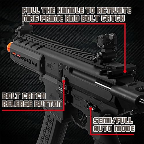 Miniatura 4 de EMERBU EMERBU - Pistola de bolas de gel de grado profesional mejorado por EMERBU - Cuerpo de metal y nailon - Alta potencia de 11.1 V - Juego