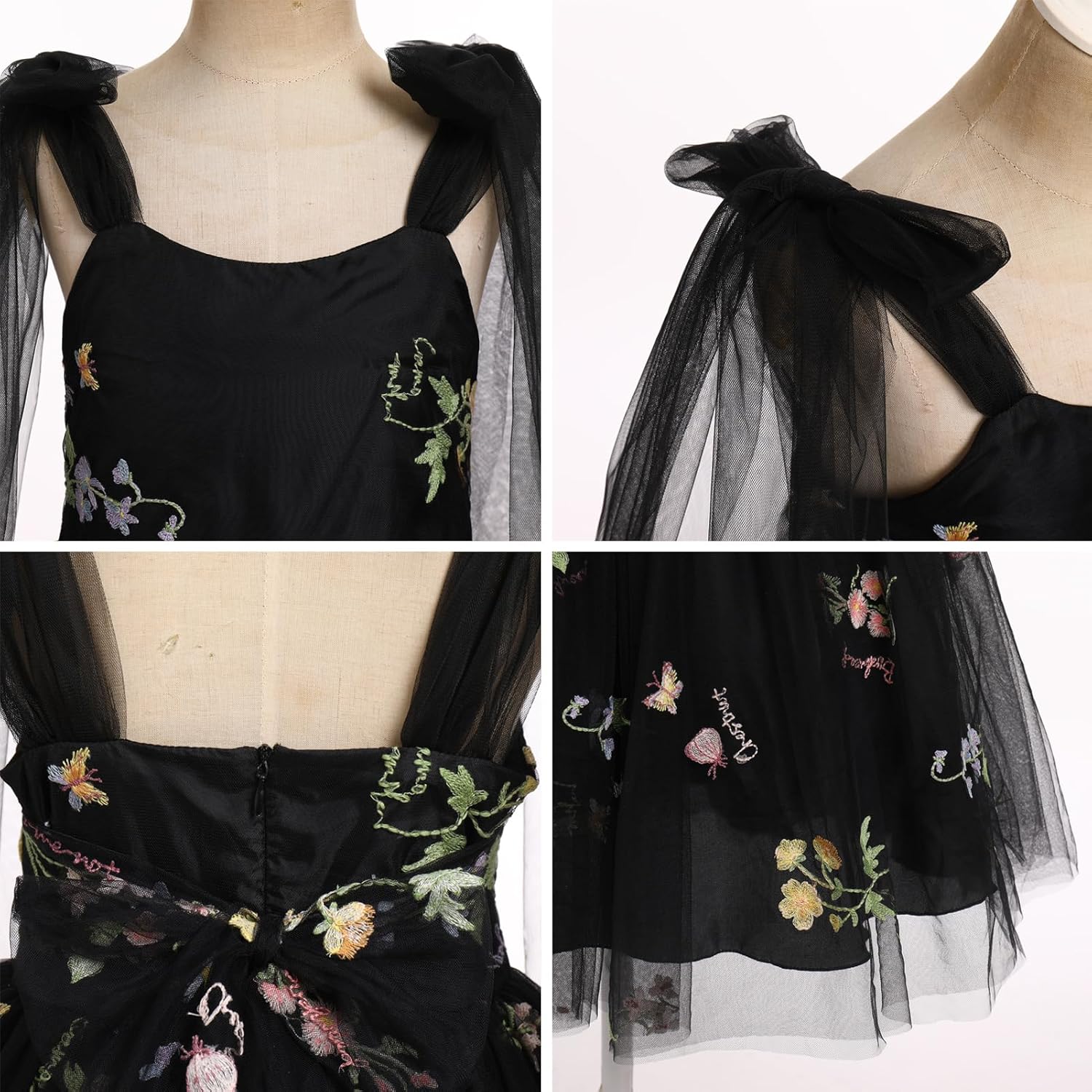 Flower Girl Floal Lace Tulle Dress Princess Backless Wedding Junior Bridesmaid Pageant Communion Dance Maxi Gown - Image 6