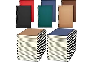 Jackbly 36 Pack Spiral Notebooks in Bulk - A5 Ruled Notebooks for...