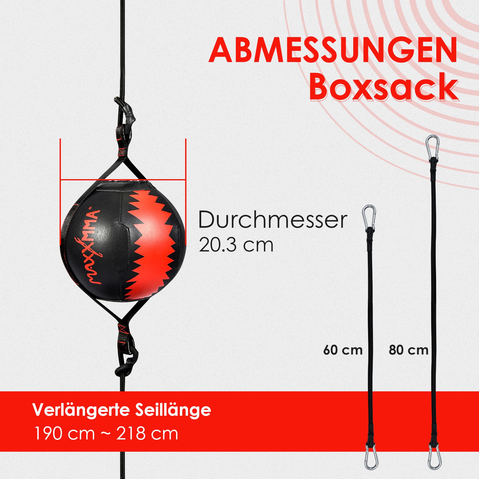 MaxxMMA Speed Ball Doppelende,Boxspeed Ball,Boxing Speed Ball,Dodge Reflexball Boxball Boxing Ball mit Pumpe,Kordel