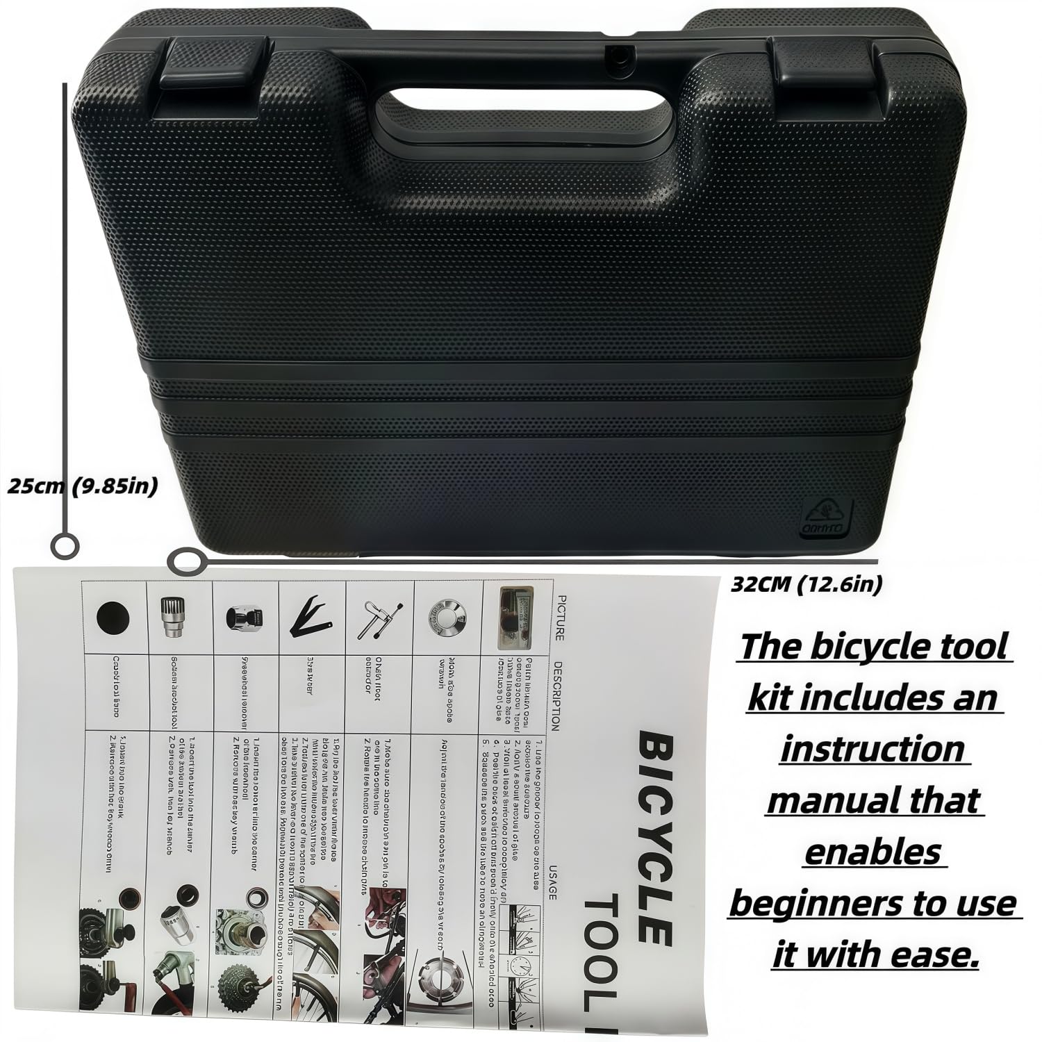 YBEKI Bicycle Repair Set - Ratchet Tool Kit With Chain Tool, Tire Repair Kit, Pedal Wrench, 6 Month Warranty