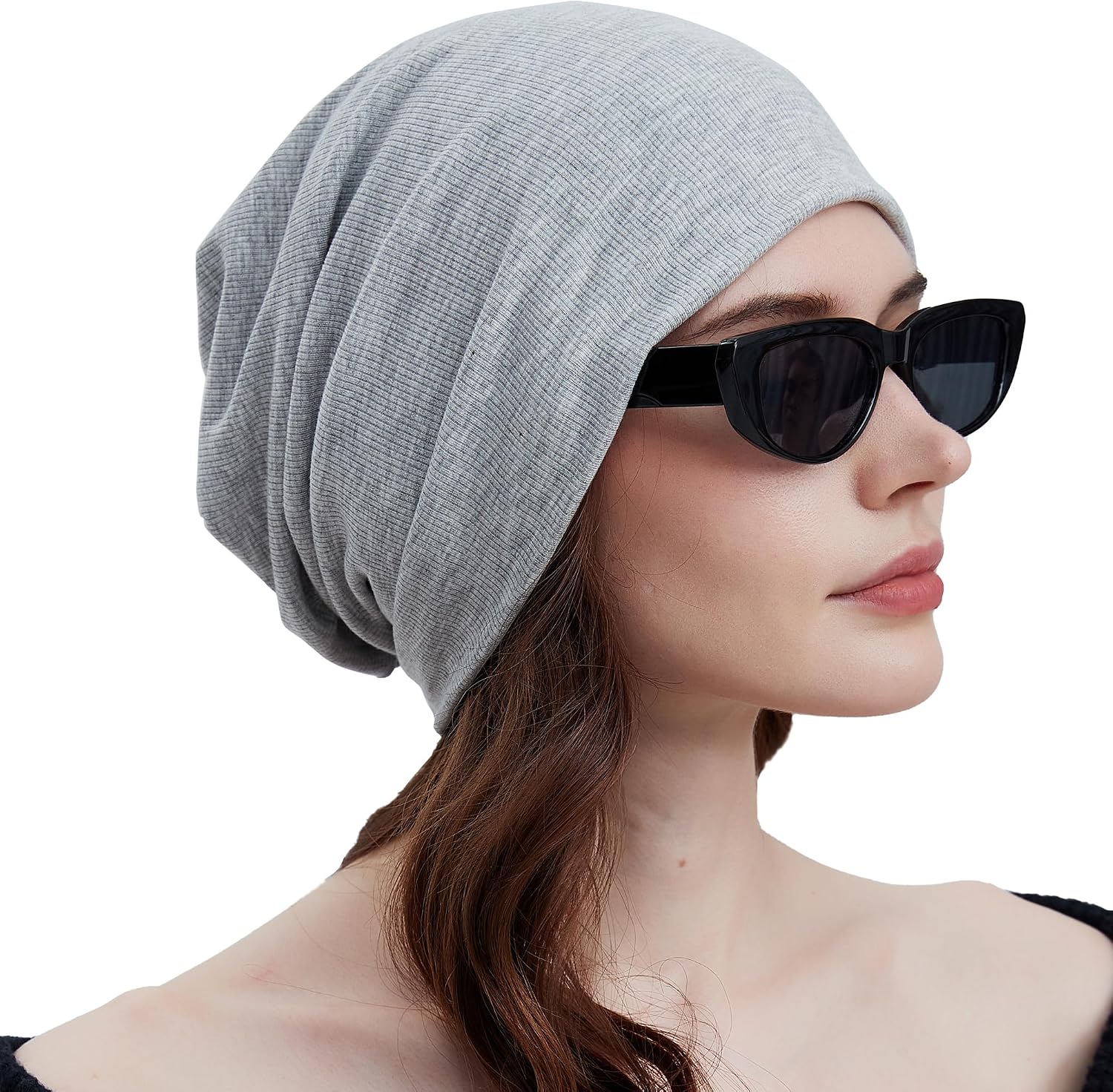 Gorro Slouchy de Punto para Invierno Ligero y Cortaviento miniatura 1