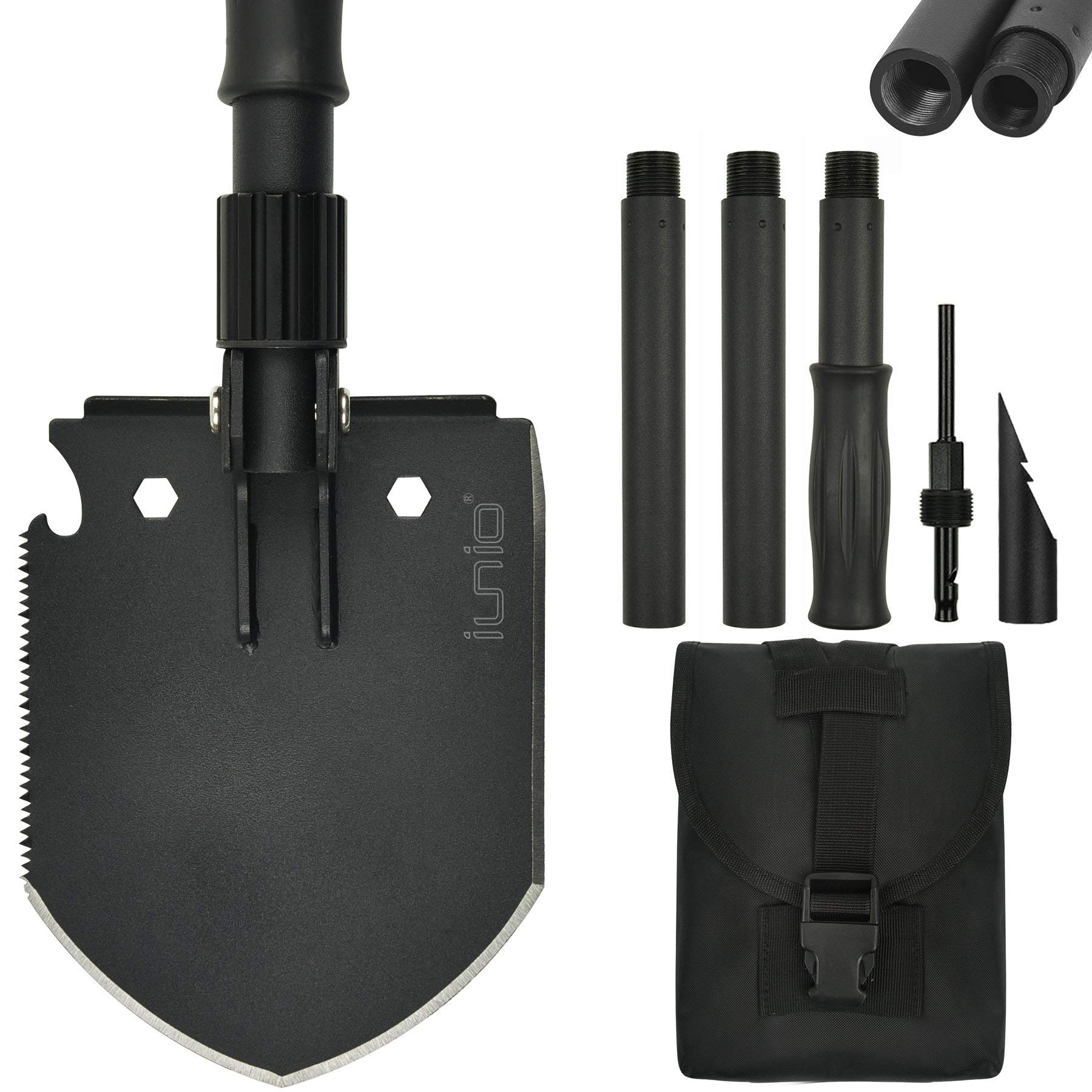 Buy iunio Camping Shovel, Folding Shovel, Portable Multitool Shovel
