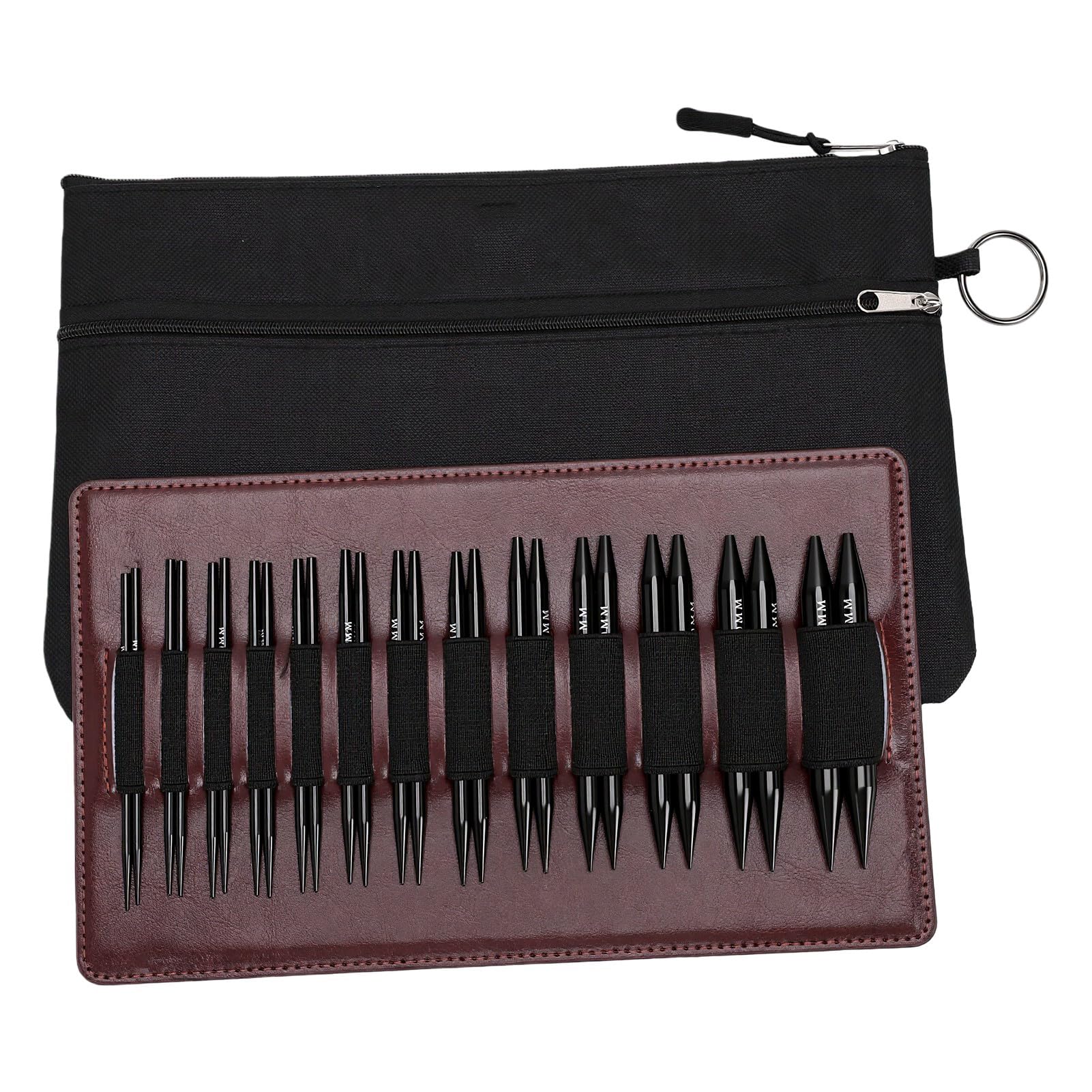 OVAQUIXI Juego de 13 Pares de Agujas Intercambiables de 3.0 a 10.0 Mm,