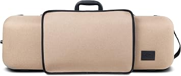 GEWA Organic Violin Case A 4/4 with Music Pocket, Side Handle, Adjustable Neck Rest Colour Beige