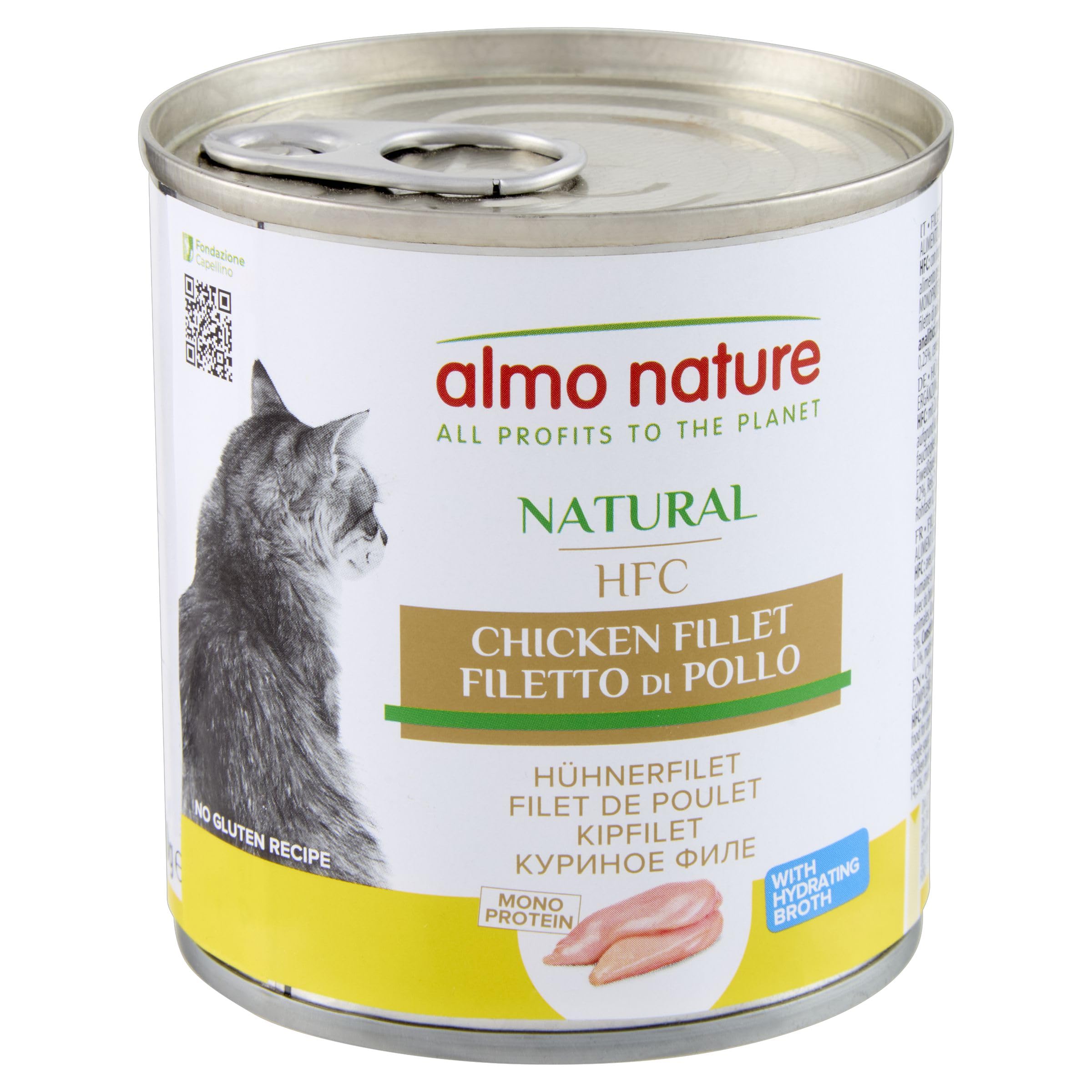 Almo Nature HFC Natural - Nassfutter für ausgewachsene Katzen - Hühnerfilet - 280g, 12er Pack