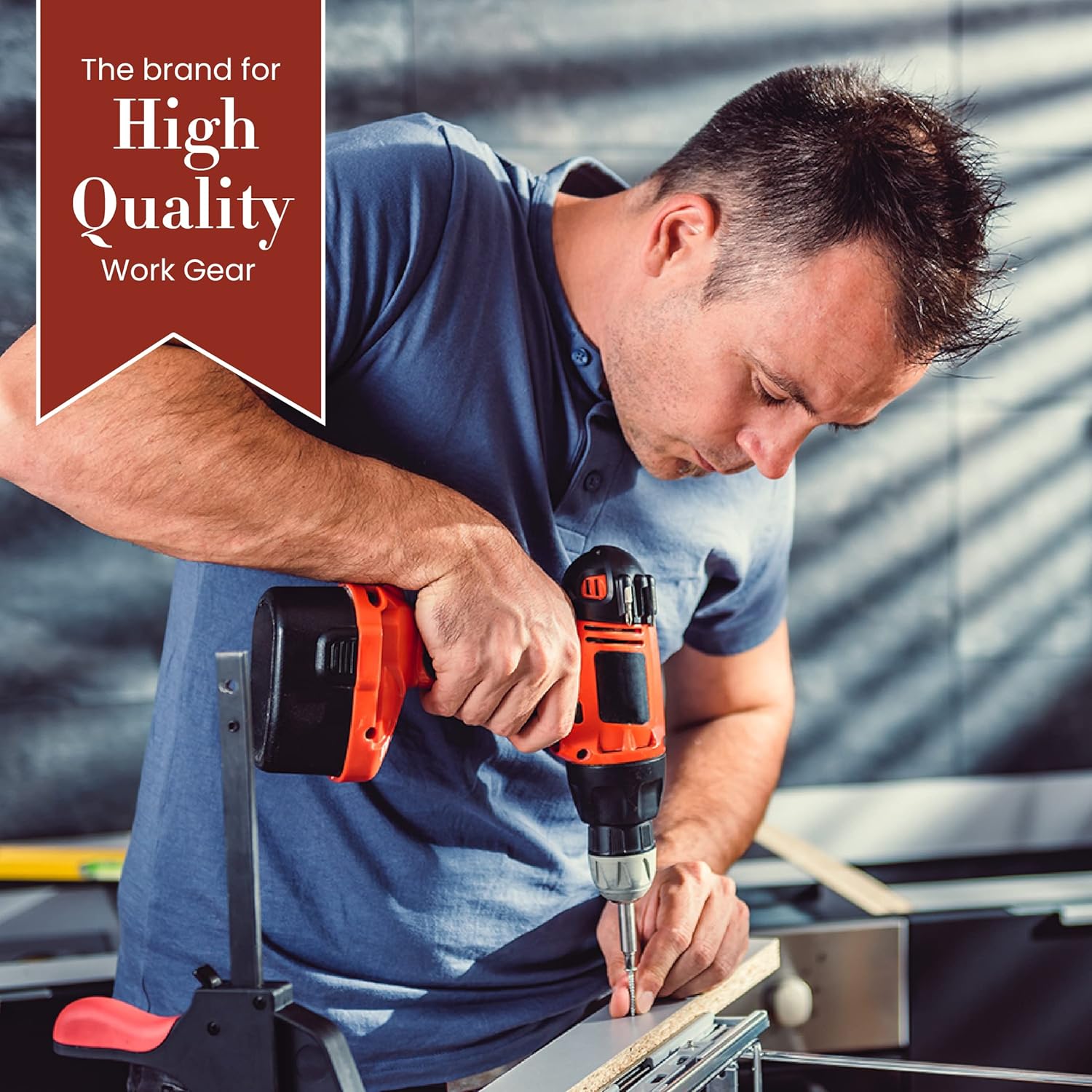 Style n Craft - 3" Wide Tapered Full-Grain Leather Work Belt, Durable and Rugged Belt, Dark Tan (98437)