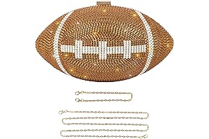 Rhinestone Football Party Crossbody