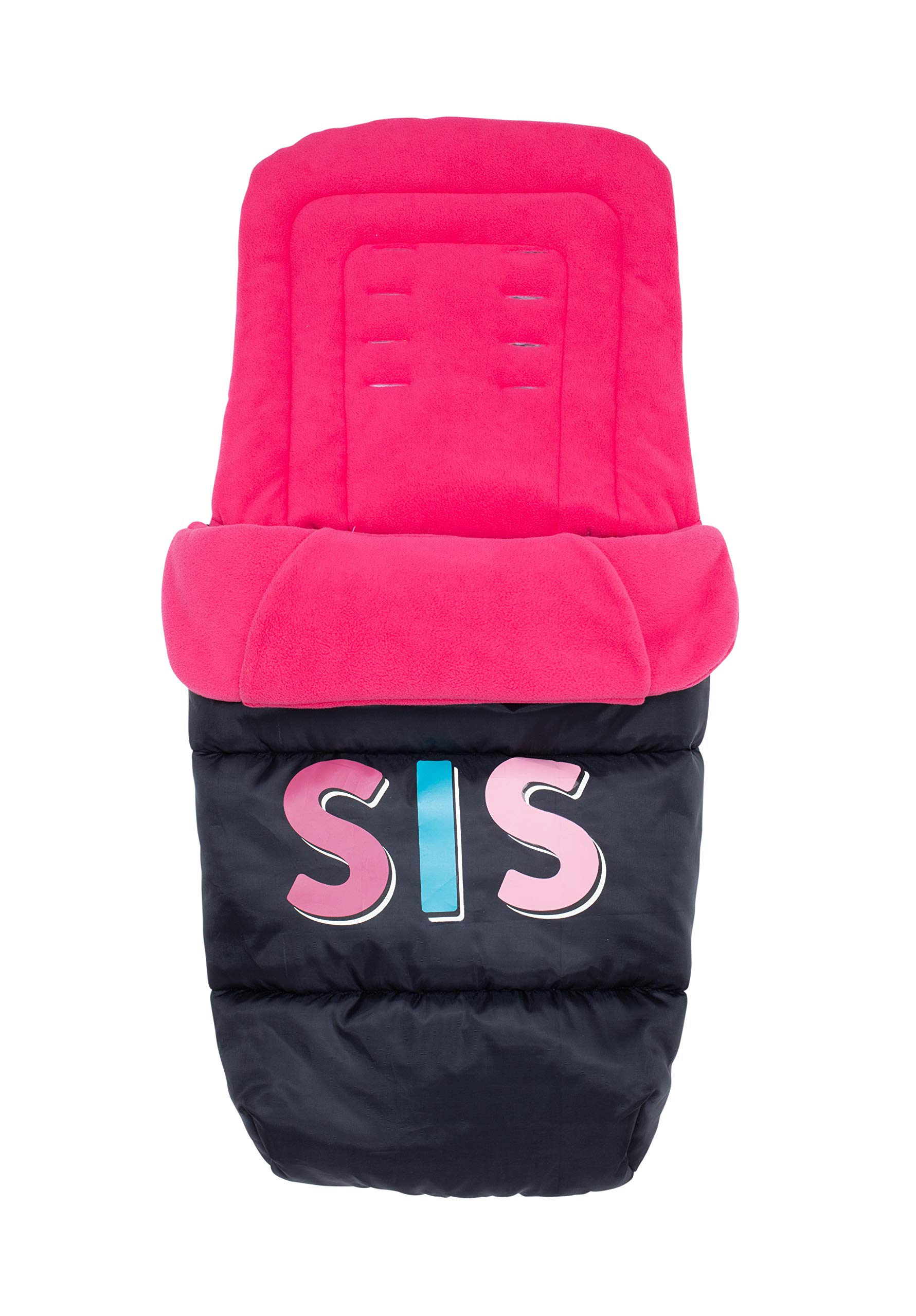 Cosatto Coprigambe universale – Cosy Toes, carrozzina trapuntata di lusso per tutte le stagioni, passeggino, fodera per passeggino, lavabile, con custodia a marsupio per mani (rosa, sis)