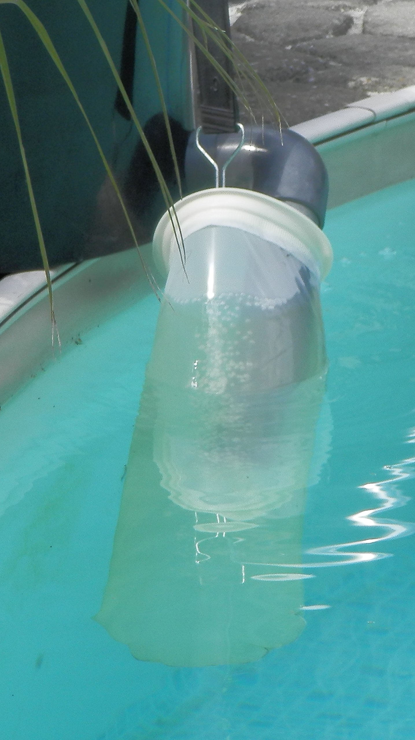 Filterbeutel Nylon Filterstrumpf 100 Micron stabiler PE-Kragen Trommelfilterfeinheit feiner als Spaltsieb leicht zu reinigen entfernt Schmutzpartikel im Koiteich Gartenteich Pool 100 µ Feinfilter