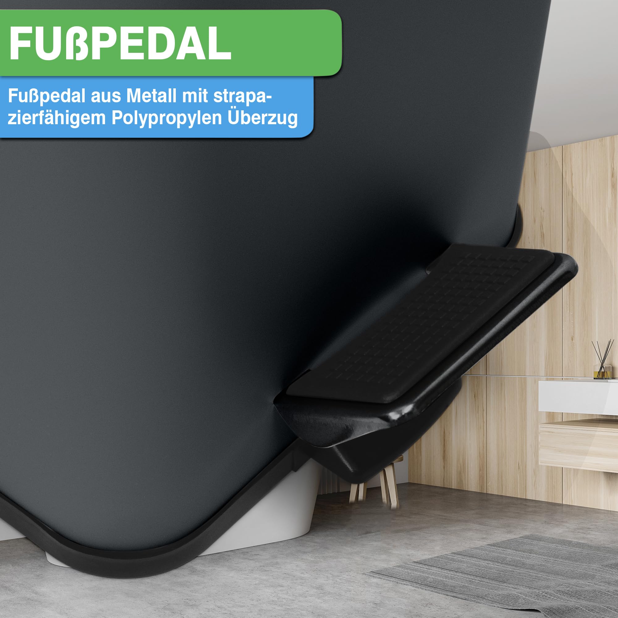 Poubelle Salle De Bain 5L YourCasa® Acier Inoxydable Design Élégant Avec Couvercle - Beige