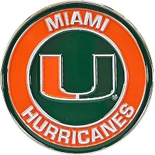 Miami Hurricanes 3D Metal Car Emblem, All-Weather Team Logo Decal