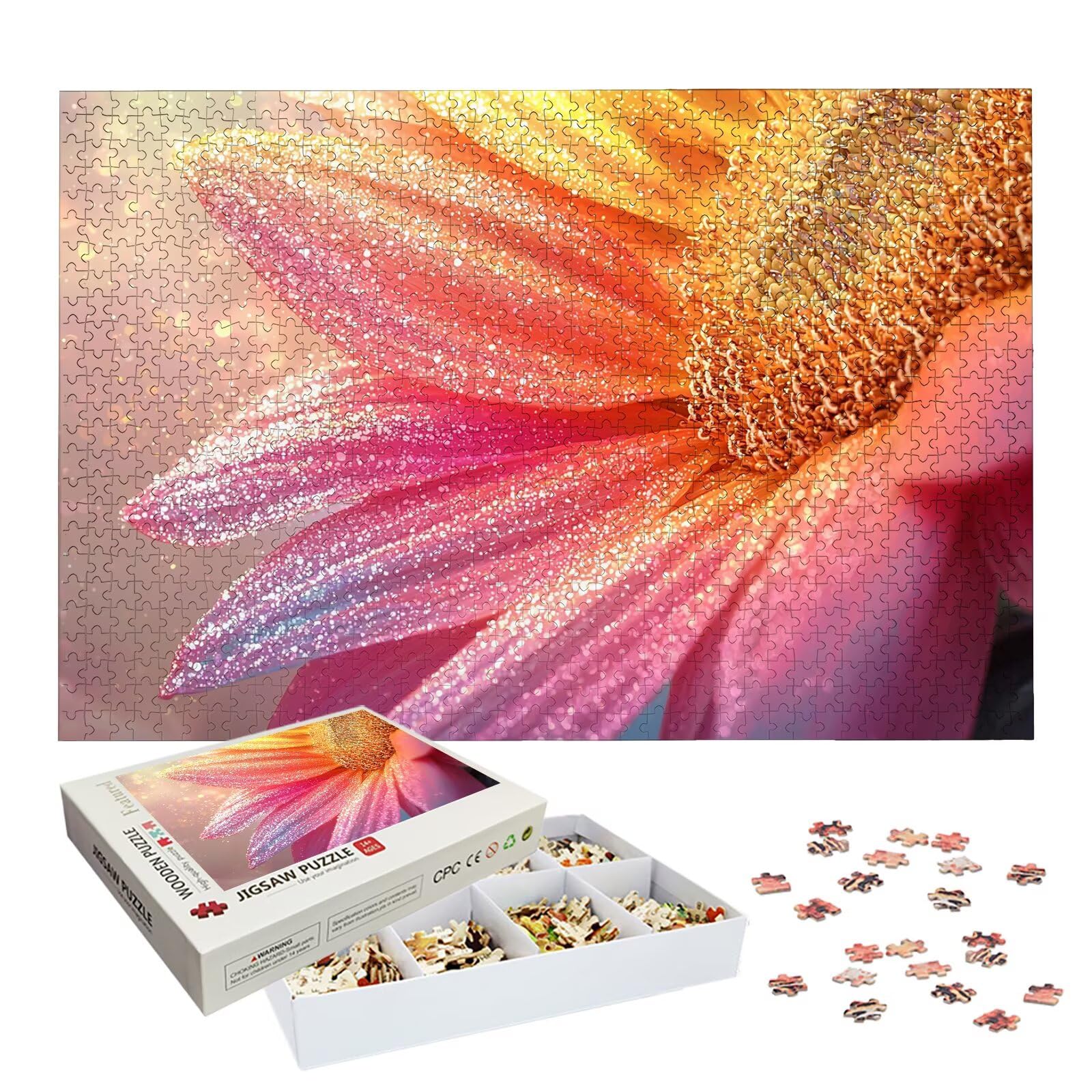 Puzzle 1000 Pezzi Girasole, Puzzle Fantasia 1000 Pezzi Arte per Adulti e Bambini, Misura: 75x50 cm, Puzzles Legno per Adulti con Squisita Scatola di Imballaggio, Idea Regalo Donna, Regalo Uomo, -7535