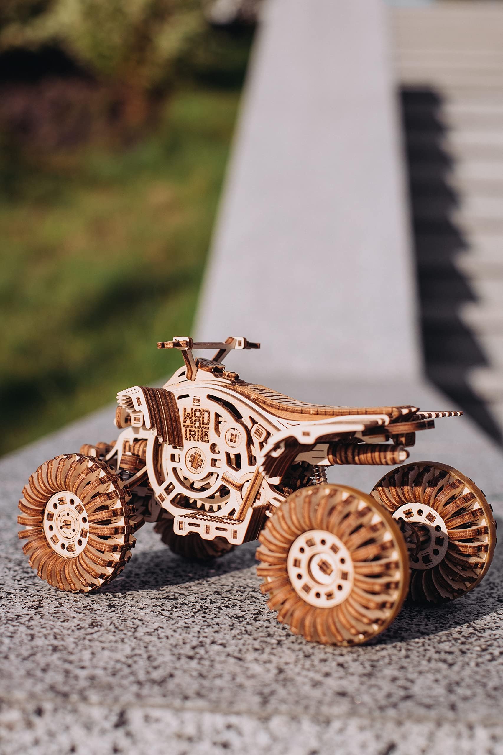 Wood Trick Raptor Quad Bike Puzzle 3D di Legno per Adulti da Costruire | [339 Pezzi] Rotola Fino a 9,1 m - Kit di Montaggio Meccanico in Legno DIY per Adulti