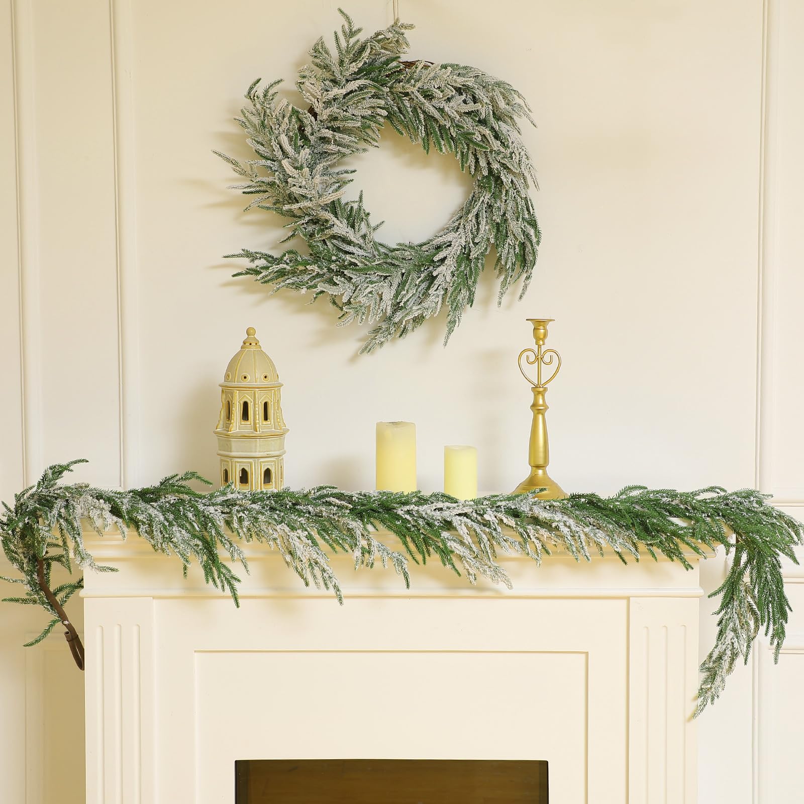 Künstliche Tannengirlande 1,8m - Weihnachtsdekoration Für Kamin & Fenster