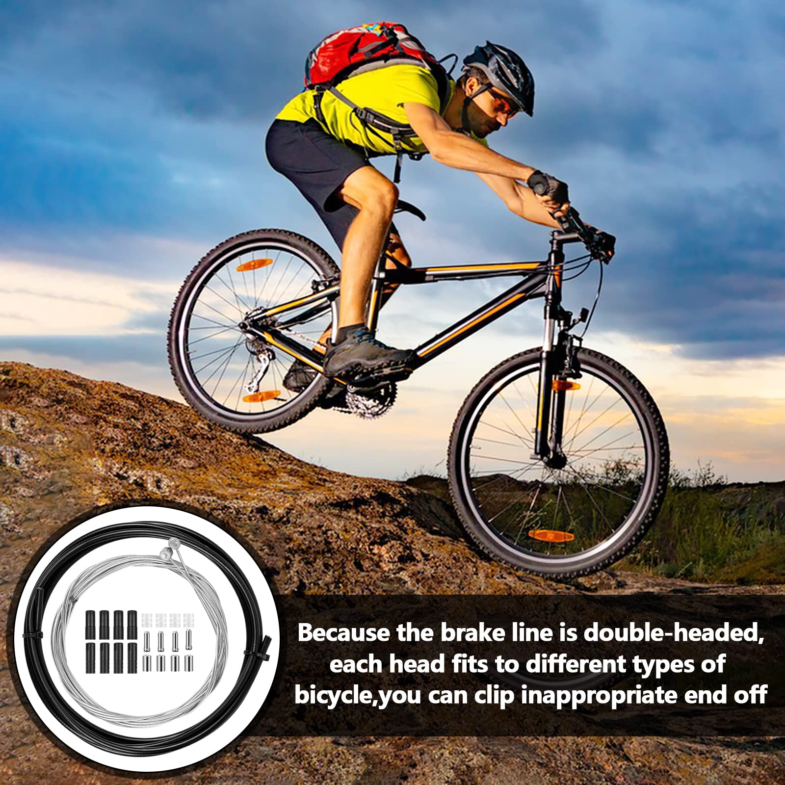 Bestgle 2 en 1 Universel Kit de Câble de Frein et Câble de Changement de Vitesse kits de Boîtier Pour Route VTT Vélo Bestgle 2 en 1 Universel Kit de Câble de Frein et Câble de Changement de Vitesse kits de Boîtier Pour Route VTT Vélo