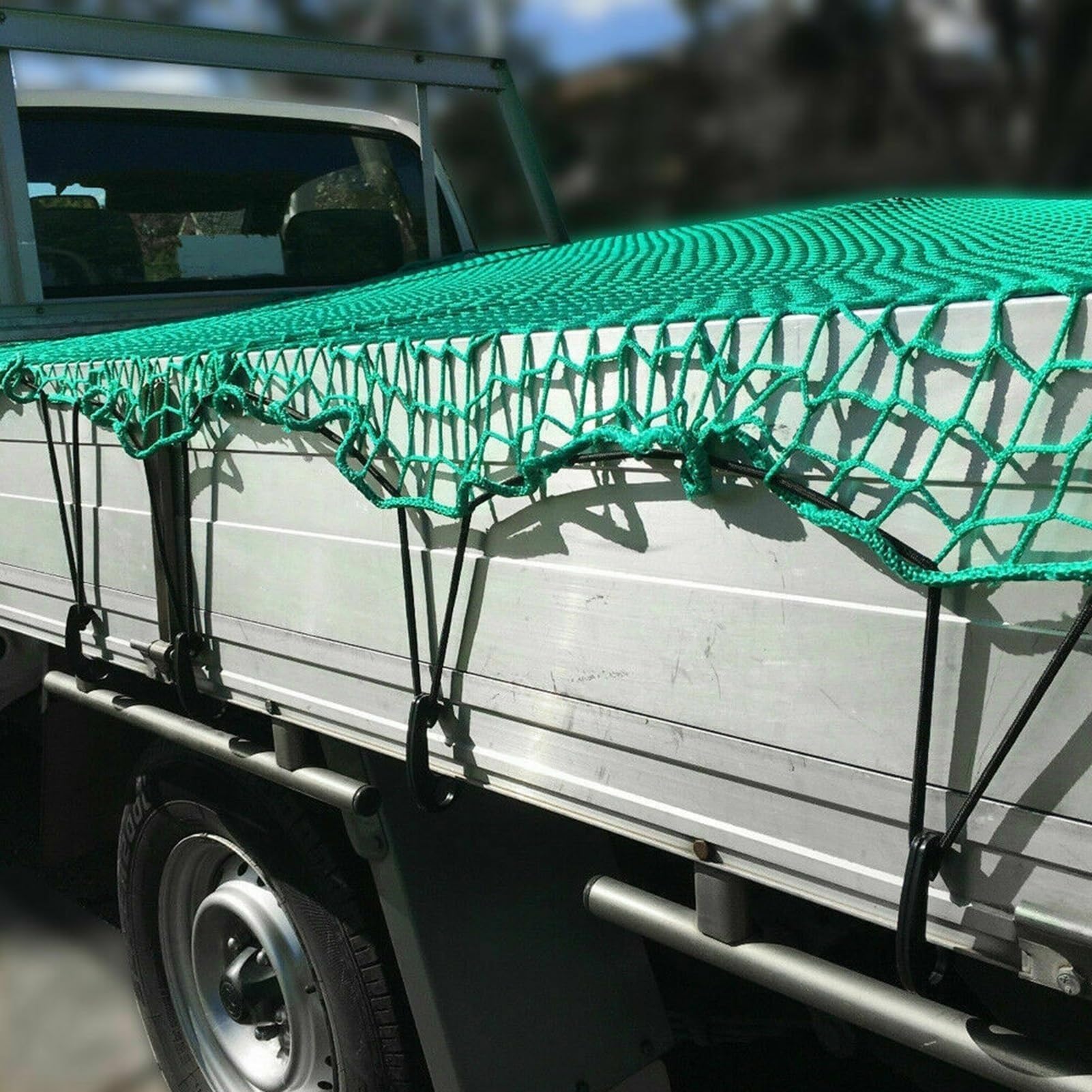 Kofferraum-Aufbewahrungsnetz Für Den Außenbereich, Dehnbares Elastisches Fahrrad Ladungssicherungsnetz, Anhänger-Abdeckung Netz, Hebenetz Für Auto-Dichtseile, Nylon-Ladungsschutznetz(15ft x 9ft)