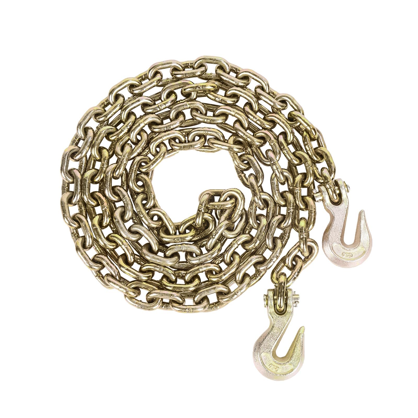 AAIN 3/8" x 10FT Heavy-Duty Steel Chain – 7,100 LBS Working Load Limit, Rust-Resistant, for Towing, Lifting, and Binding