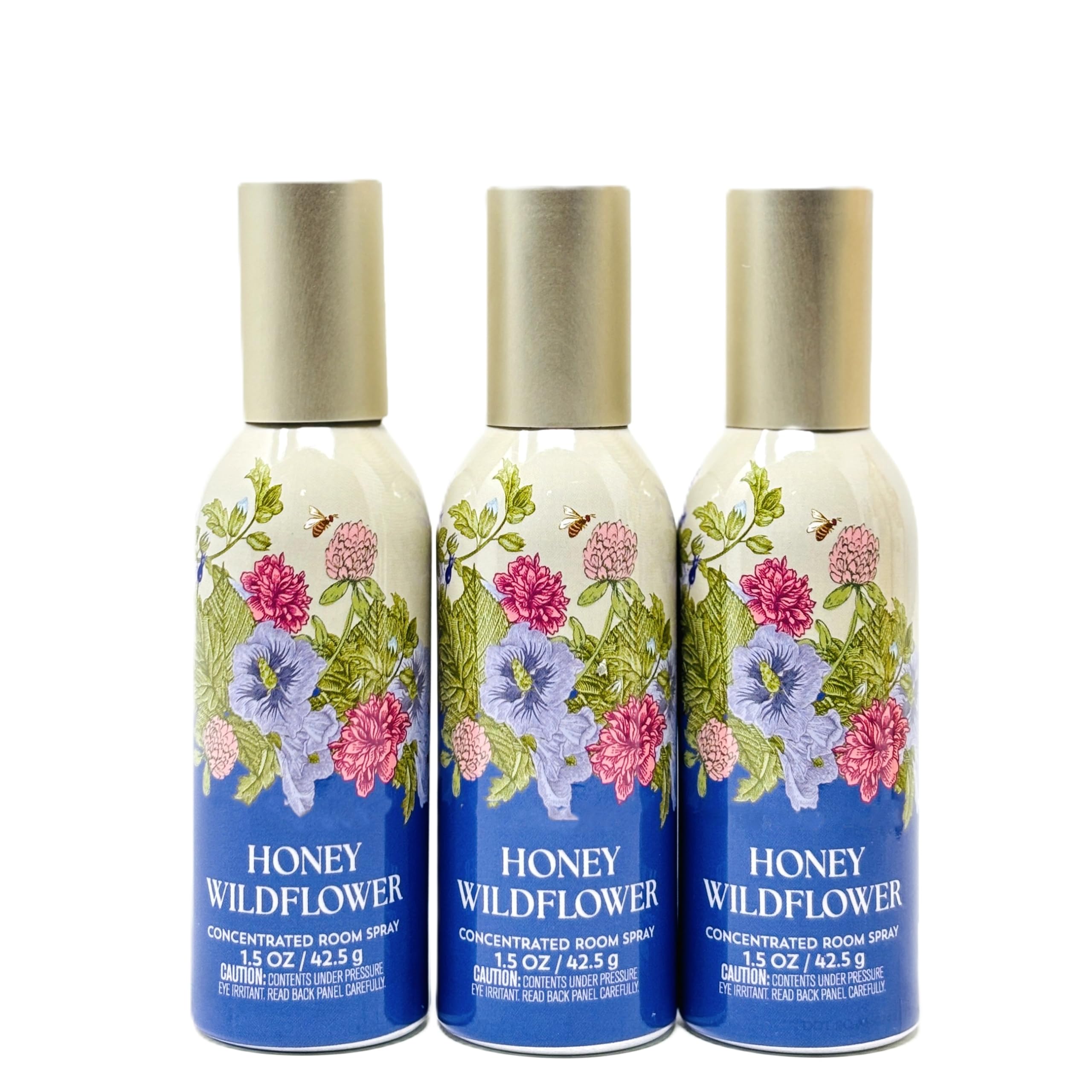Concentrated Room Spray Bath and Body 3 Pack 1.5 oz / 42.5 g Home Fragrance Air Freshner (1.5 oz / 42.5 g (3 Pack), Honey Wildflower)
