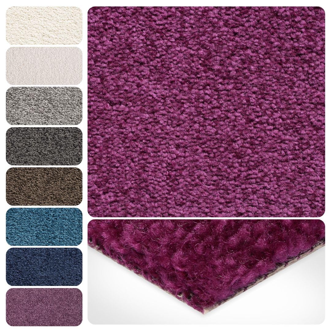 Teppichboden Meterware Auslegware Velours Hochflor